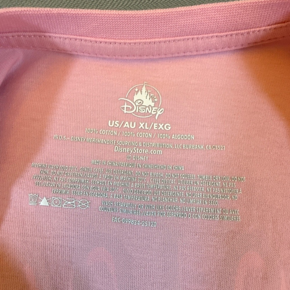 Disney World Halloween Pink Mickey Minnie Ghost T-Shirt XL Fa-Boo-Lous 2243 - Picture 2 of 7